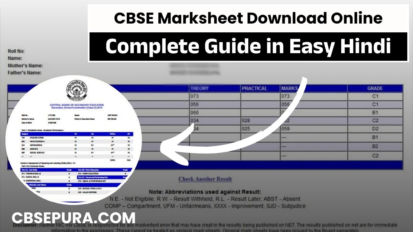 CBSE Marksheet Download Online – सबसे आसान तरीका 2025 में!
