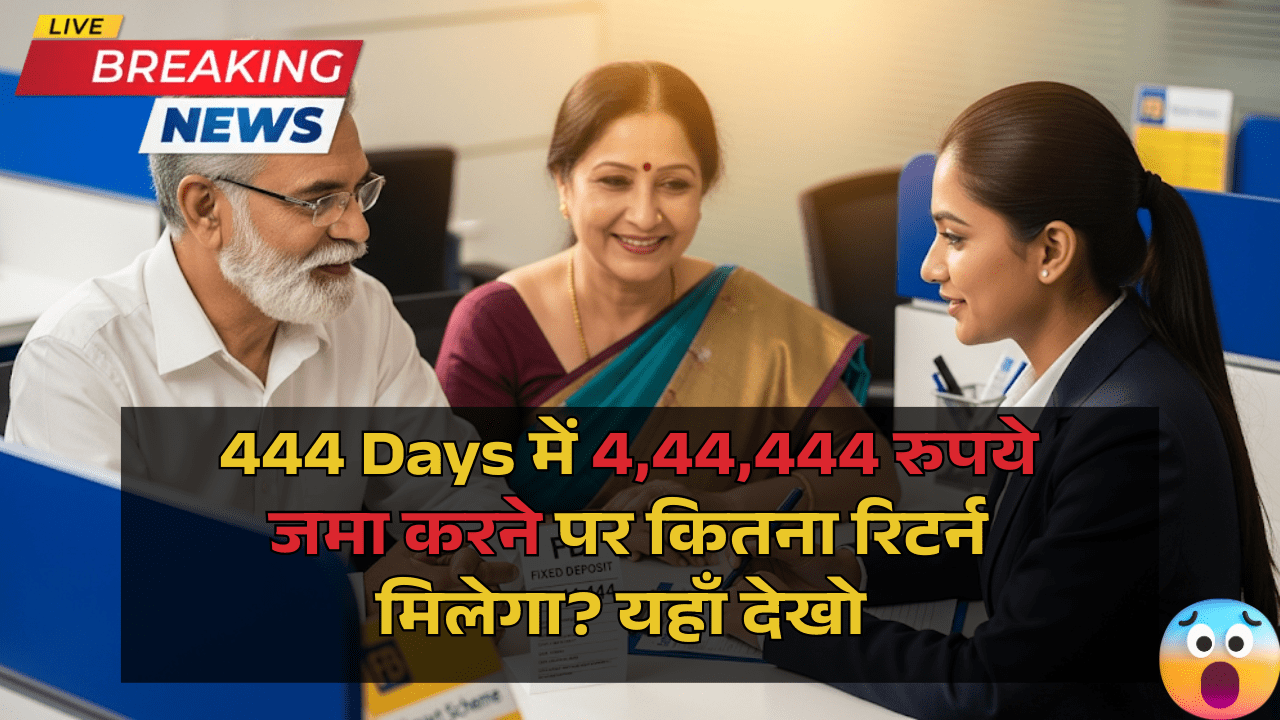 Canara Special FD Scheme: 444 Days में 4,44,444 रुपये जमा करने पर कितना रिटर्न मिलेगा? यहाँ देखो आसान कैलकुलेशन