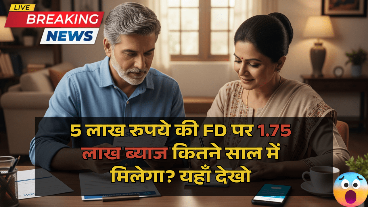 SBI FD Scheme: 5 लाख रुपये की FD पर 1.75 लाख ब्याज कितने साल में मिलेगा? यहाँ देखो