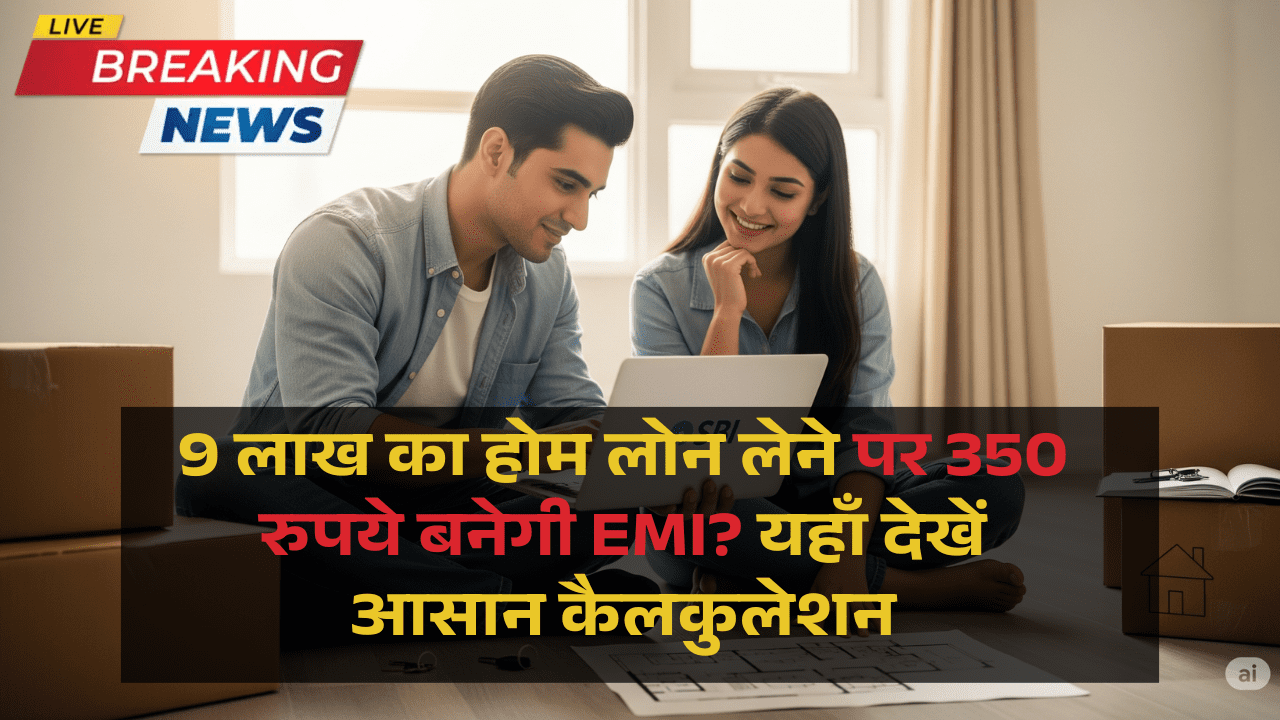 SBI Home Loan: 9 लाख का होम लोन लेने पर कितनी बनेगी EMI? यहाँ देखें आसान कैलकुलेशन
